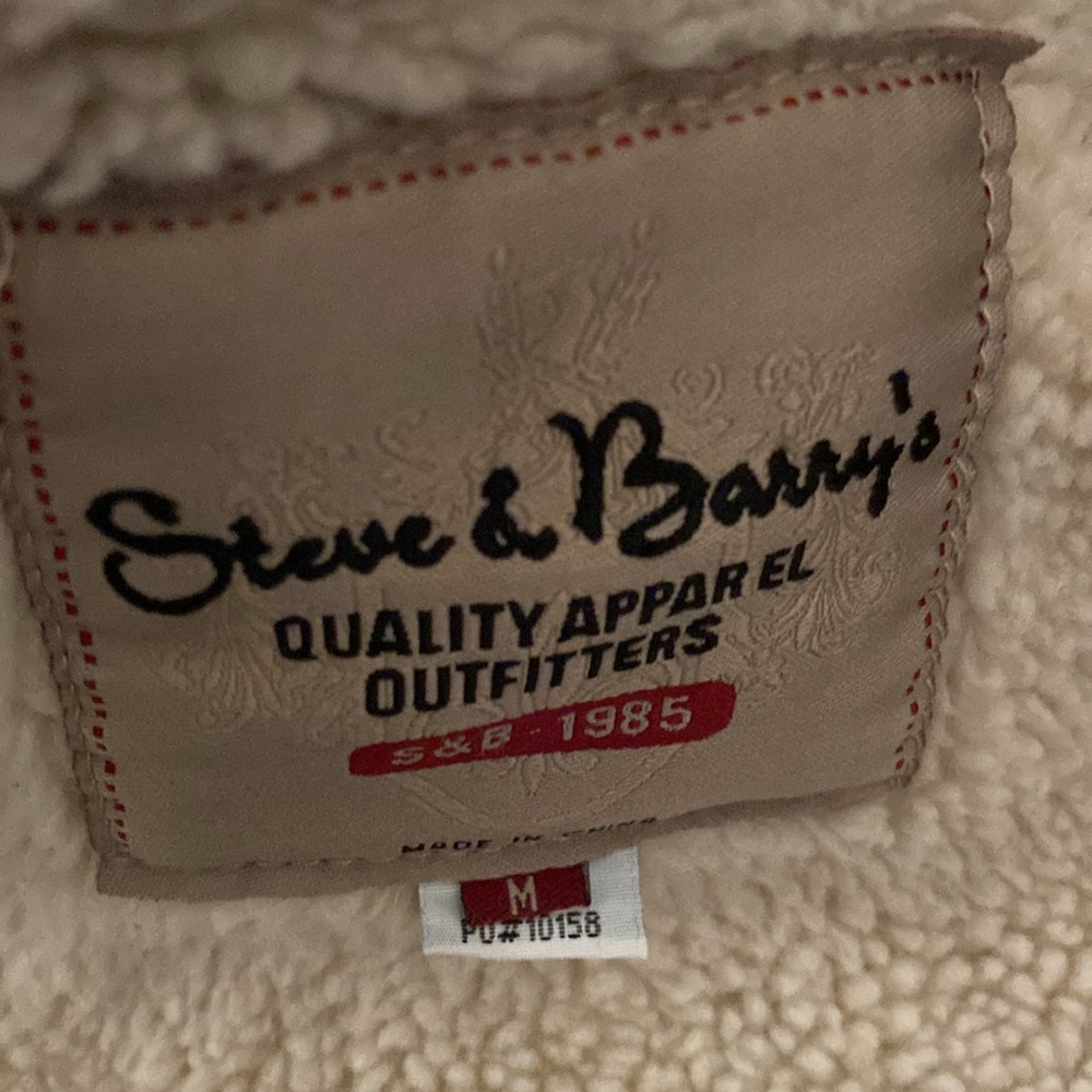 VTG Steve & Barry’s Denim/Sherpa Trim Jacket - Picture 9 of 13